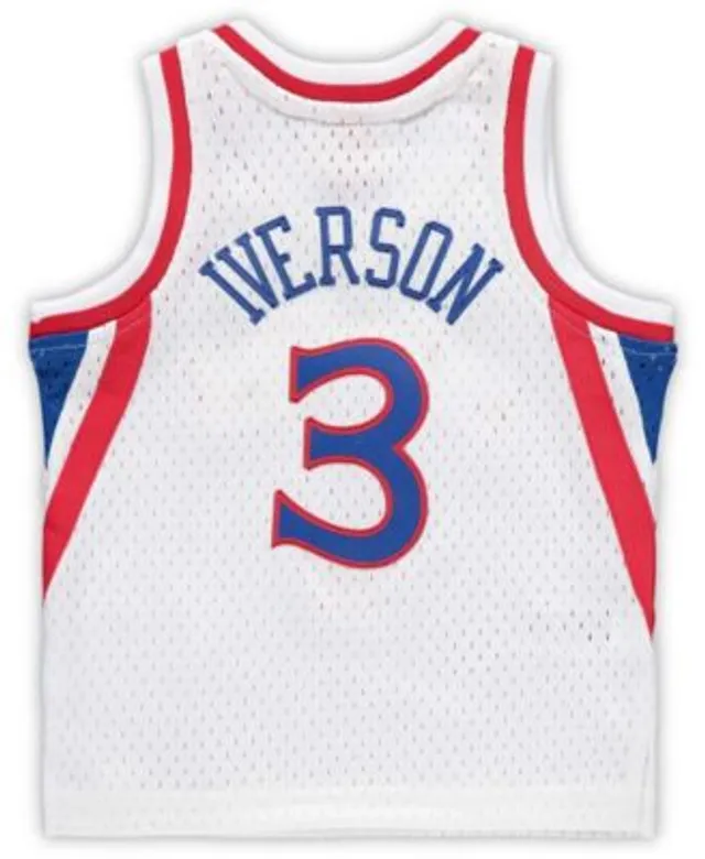 Mitchell & Ness Boys and Girls Infant Allen Iverson Red Philadelphia 76ers  1996/97 Hardwood Classics Retired Player Jersey