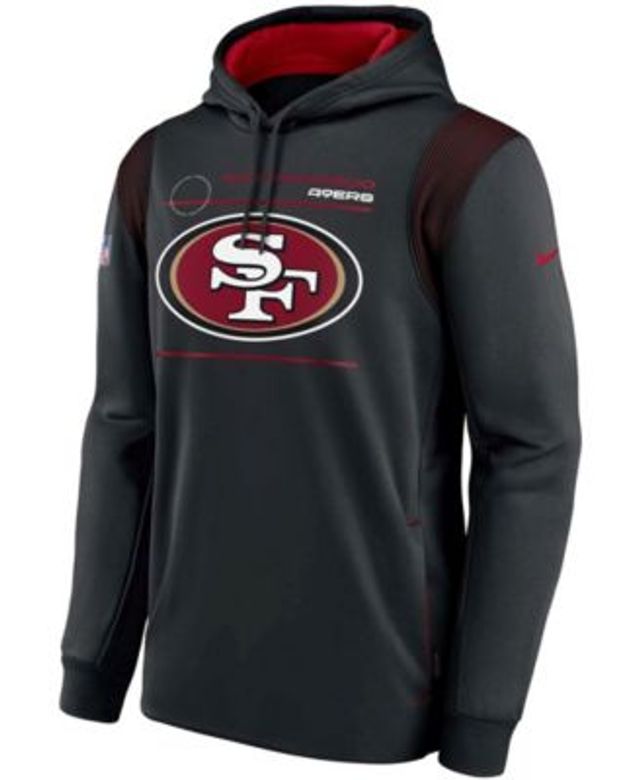 Nike Men's Scarlet San Francisco 49ers Wordmark Performance Pullover Hoodie - Scarlet