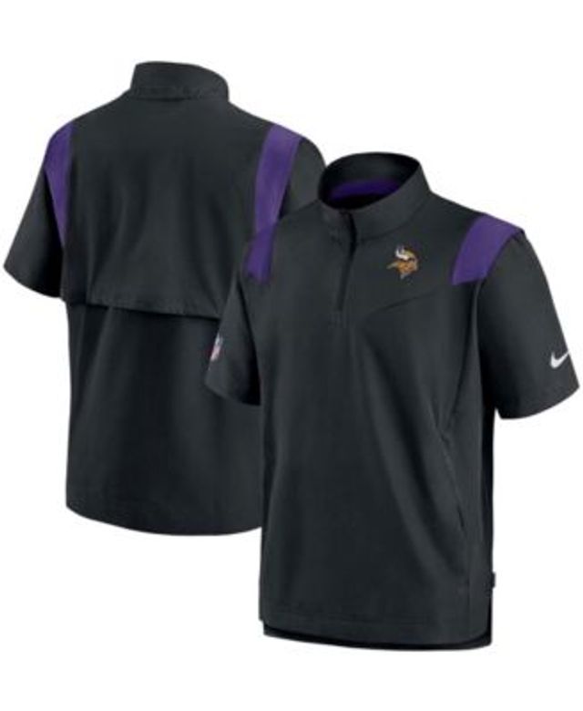 Nike Men's Nike Black Minnesota Vikings Sideline Half-Zip Hoodie