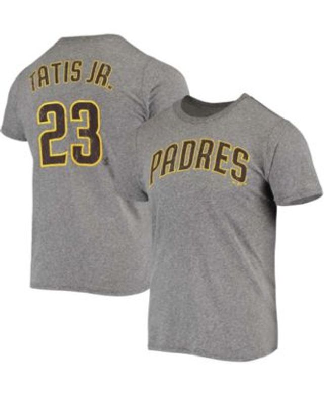 Fernando Tatis Jr. Shirt  San Diego Padres Fanatics Gray Name & Number  Men's T-Shirt