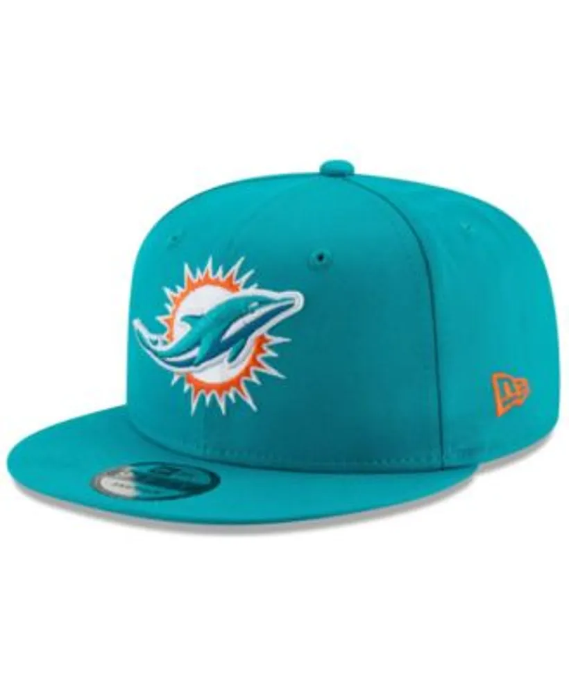 Men's New Era White/Orange Miami Dolphins Retro 9FIFTY Snapback Hat