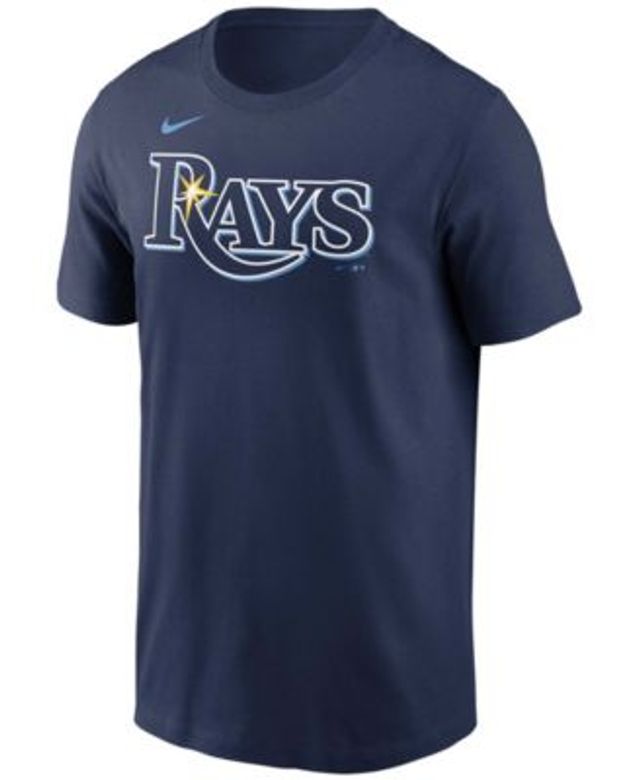 Men's Nike Wander Franco Navy Tampa Bay Rays Name & Number T-Shirt