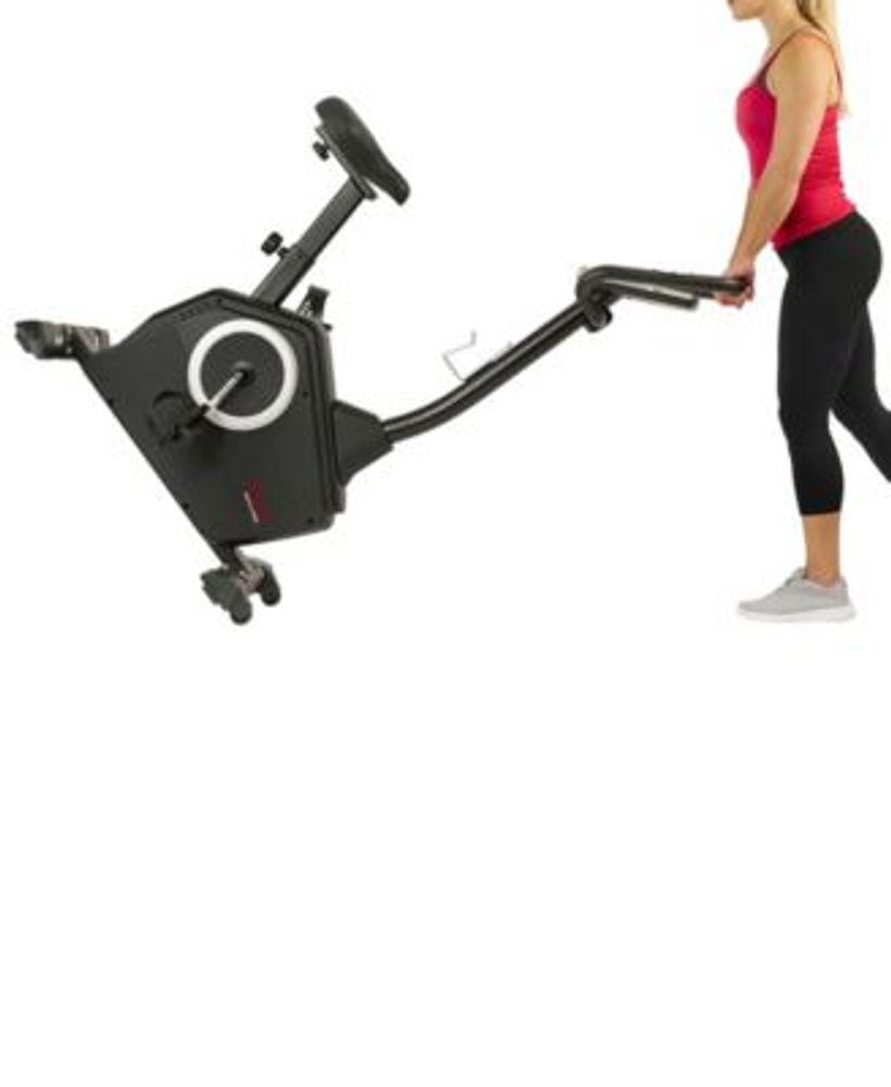 Magnetic Upright Exercise Bike with Programmable Monitor and Pulse Rate Monitoring - SF-B2883
