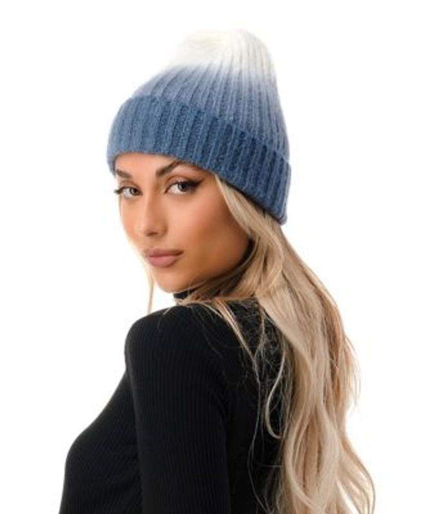 Women's Ombre Ribbed Cuff Beanie