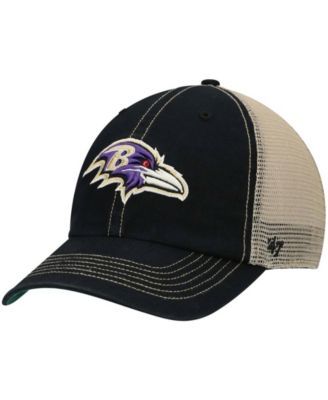 47 Brand Purple, Natural Baltimore Ravens Rawhide Trucker