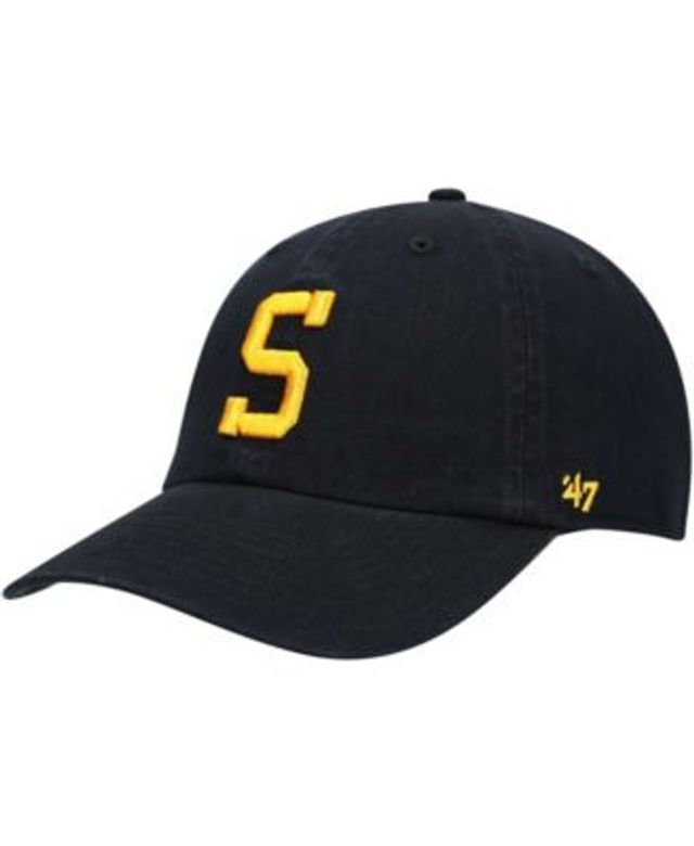 47 Brand Men's Black Pittsburgh Steelers Adjustable Trucker Hat - Macy's