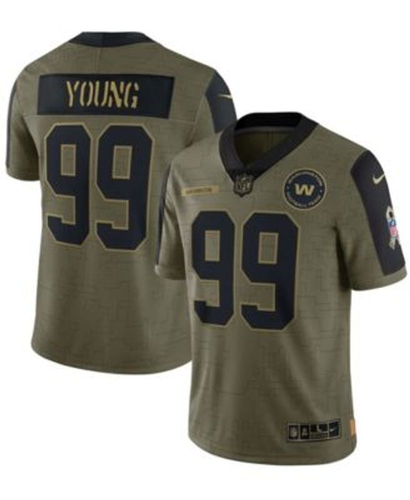 Men's Nike Chase Young White Washington Commanders Game Jersey