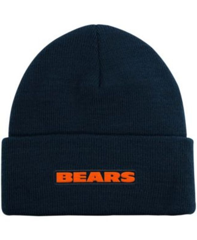 Youth Outerstuff Navy Chicago Bears Wordmark Ears Trooper Knit Hat