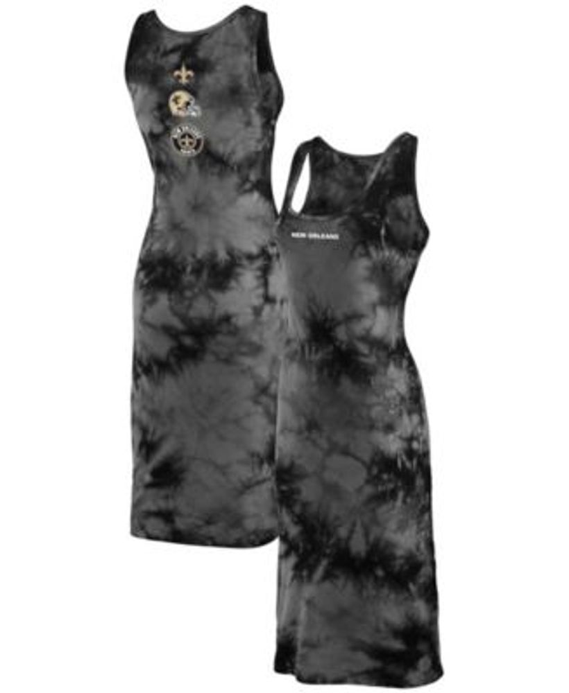 WEAR by Erin Andrews Women's Black New Orleans Saints Tie-Dye Tank