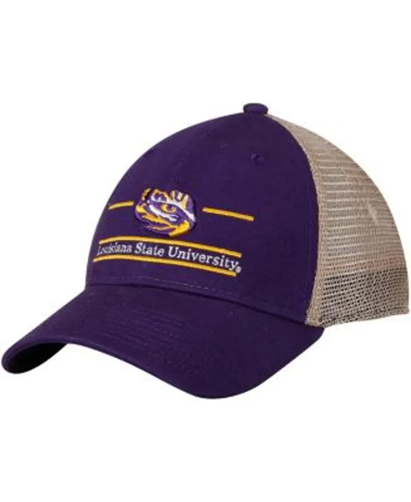 LSU Tigers The Game Logo Bar Trucker Adjustable Hat - Purple