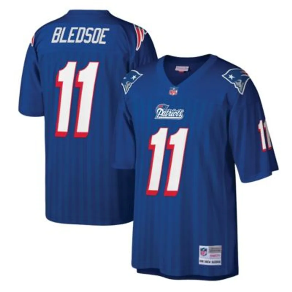 Men's Mitchell & Ness Drew Bledsoe Royal New England Patriots