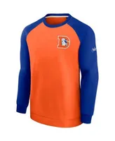 Men's Nike Navy/Orange Chicago Bears Historic Raglan Crew