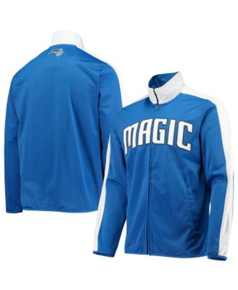 G-III Sports by Carl Banks Men's Blue, White Orlando Magic Zone Blitz  Tricot Full-Zip Track Jacket | Hawthorn Mall