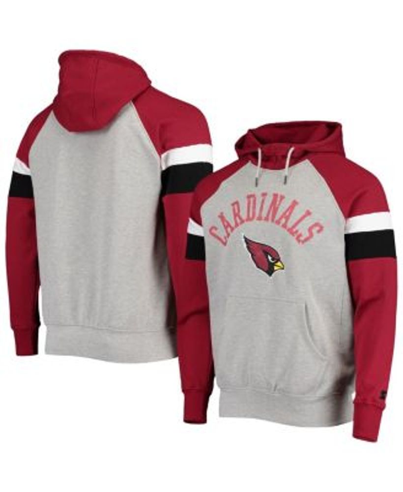 Arizona Cardinals Youth Short Sleeve Pullover Hoodie - Heather Gray