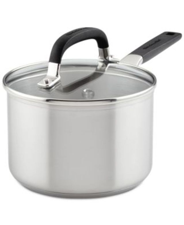 Calphalon Contemporary Stainless Steel 1.5 Qt. Covered Saucepan - Macy's