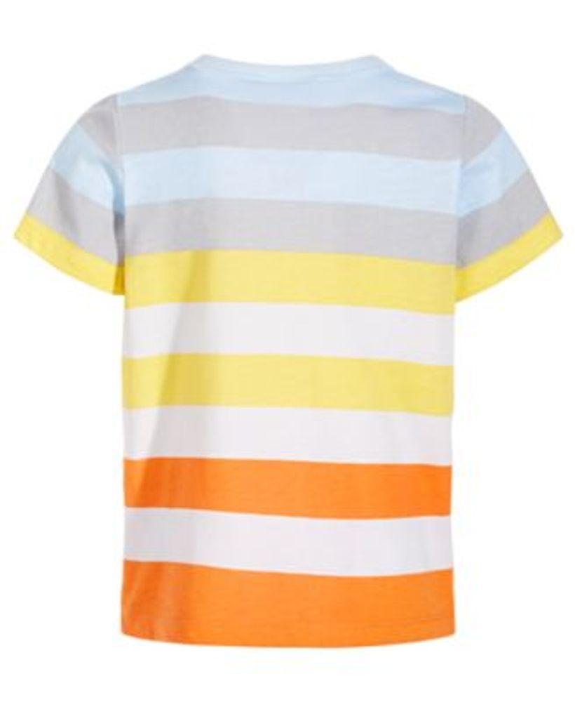 Baby Boys Colorblocked Stripe-Print T-Shirt, Created for Macy's