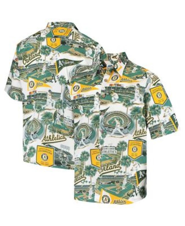 Men's Milwaukee Brewers Tommy Bahama Cream Baseball Camp Button-Up