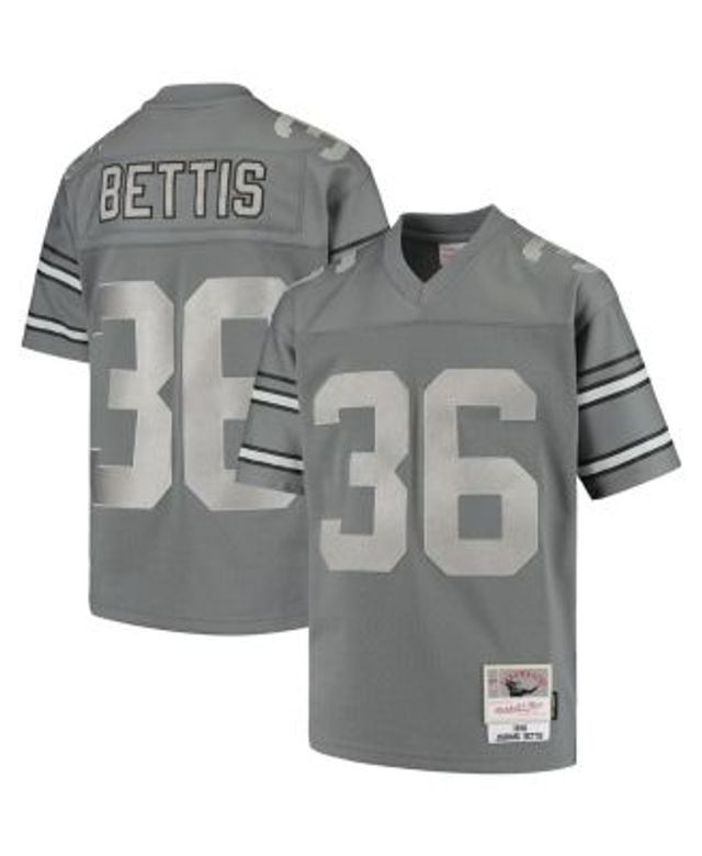 Men's Pittsburgh Steelers Jerome Bettis Mitchell & Ness Charcoal 1996  Retired Player Metal Legacy Jersey