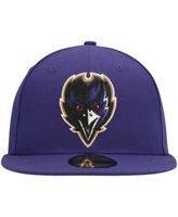 Men's New Era Black Baltimore Ravens Omaha Low Profile 59FIFTY Fitted Hat