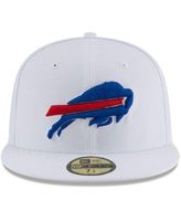 Men's New Era White Buffalo Bills Omaha Historic Logo 59FIFTY Fitted Hat