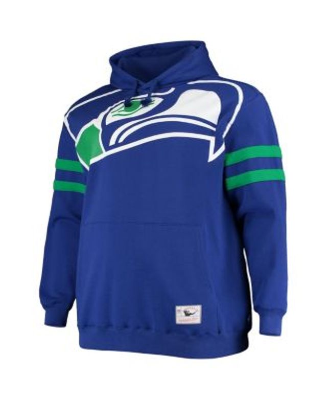 Mitchell & Ness Men's Mitchell & Ness Royal/Green Seattle Seahawks Head  Coach Pullover - Hoodie