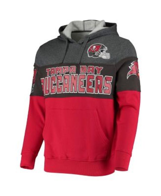 Men's Starter Red/Pewter Tampa Bay Buccaneers Extreme Full-Zip Hoodie