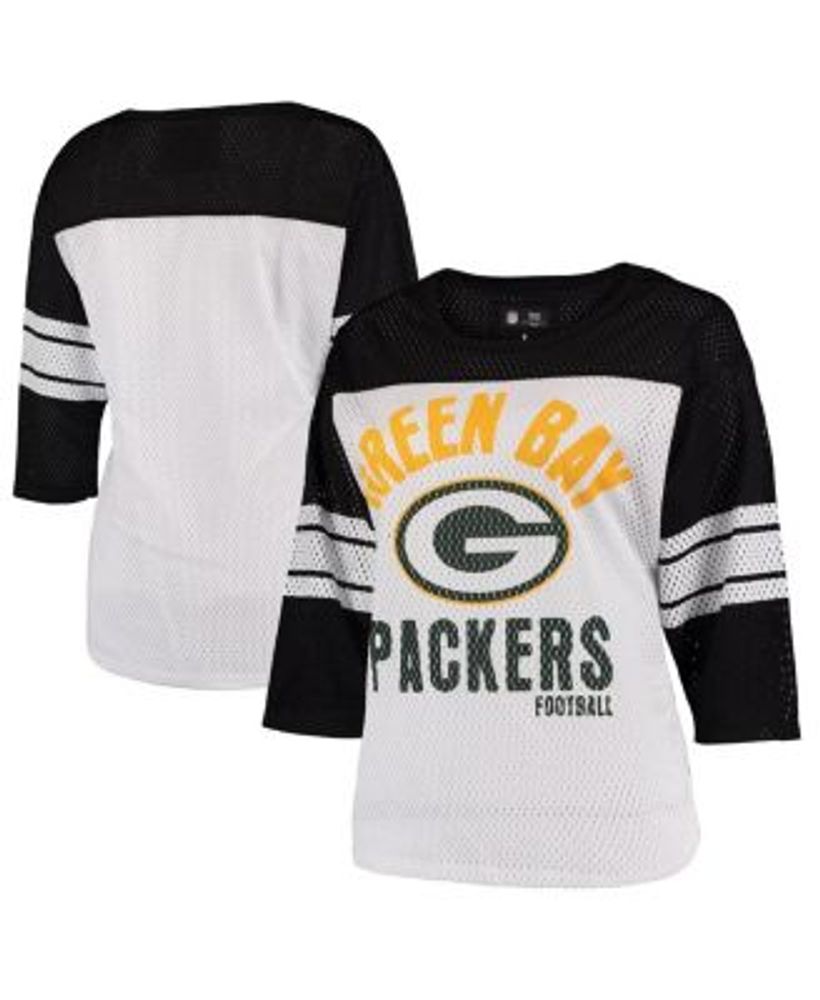 New Era / Women's Green Bay Packers Lace White Plus Size Long