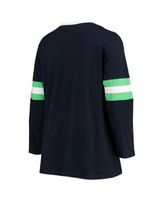 Profile Women's College Navy Seattle Seahawks Plus Size