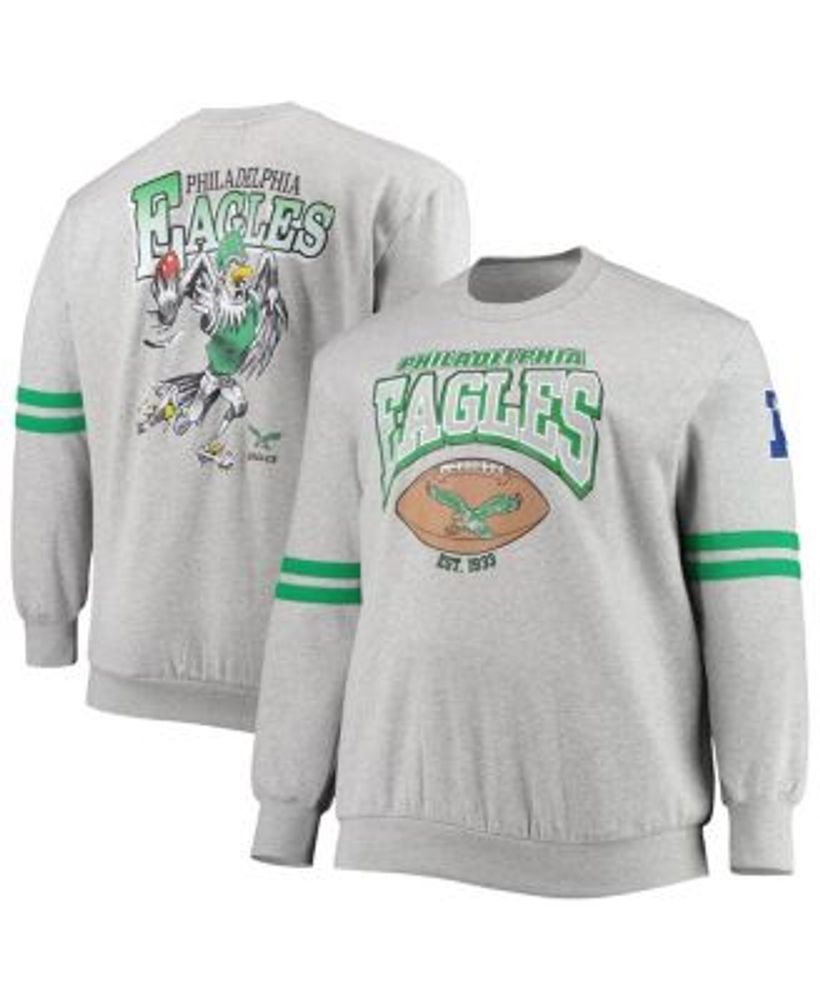 Philadelphia Eagles Mitchell & Ness All Over Print Crew Sweatshirt - Mens