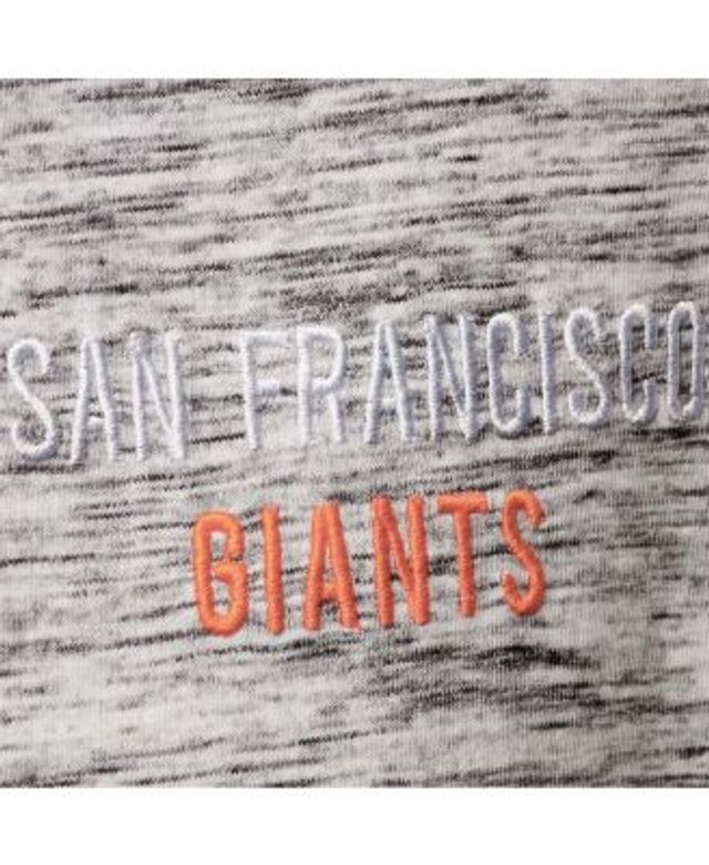 Lids San Francisco Giants New Era Women's Plus Space Dye 3/4-Sleeve Raglan  Henley T-Shirt - Black