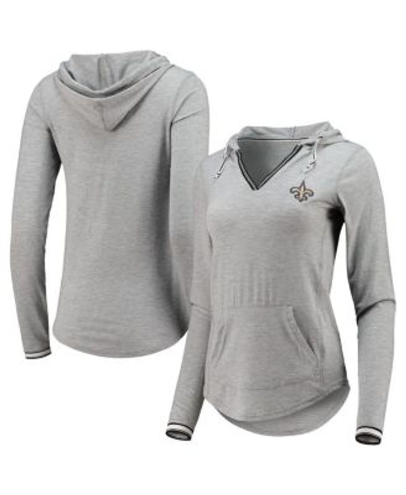 Antigua Steelers Women's Warm Up V-Neck Hoodie Long Sleeve T-Shirt - L