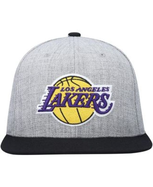 Mitchell & Ness Men's Gray Los Angeles Lakers Hardwood Classics 35th Anniversary Snapback Hat