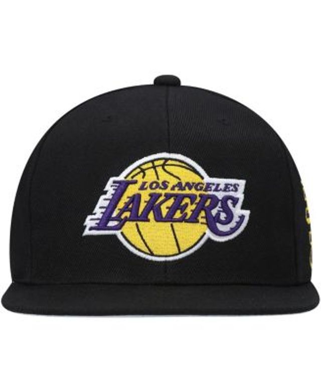 Men's Mitchell & Ness Black Los Angeles Lakers Area Code Snapback Hat