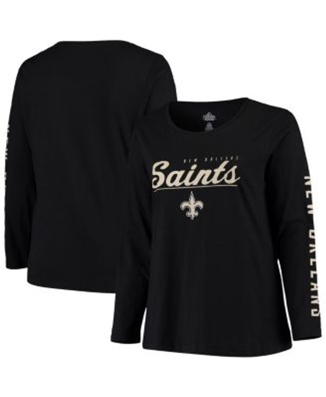 Nike Men's New Orleans Saints Sideline Velocity Black Long Sleeve T-Shirt