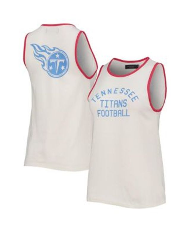 Women's Junk Food White/Red New England Patriots Throwback Pop Binding  Scoop Neck Tank Top