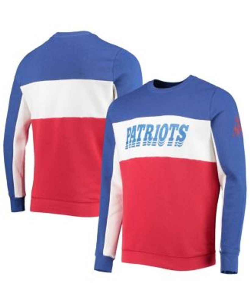 Junk Food New England Patriots Contrast Crew Neck Sweatshirt