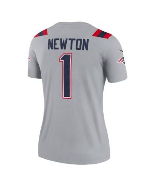 Men's Nike Mac Jones Gray New England Patriots Inverted Legend Jersey