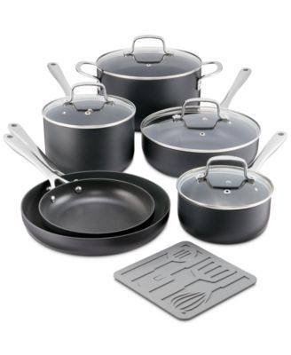 Hard-Anodized Aluminum Nonstick 11-Pc. Cookware Set, Created for Macy's