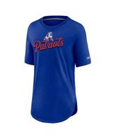 Nike Women's Royal, Cream New England Patriots Mascot Historic