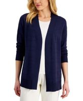 Women's Pointelle Open Cardigan, Created for Macy's