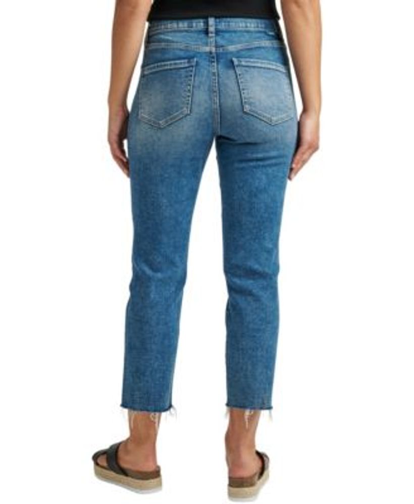 Women's Valentina High Rise Straight Crop Pull-On Jeans