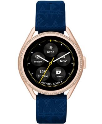Women's Gen 5E Mkgo Blue Rubber Smartwatch, 43mm