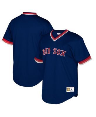 Youth Mitchell & Ness Ted Williams Navy Boston Red Sox Cooperstown  Collection Mesh Batting Practice Jersey