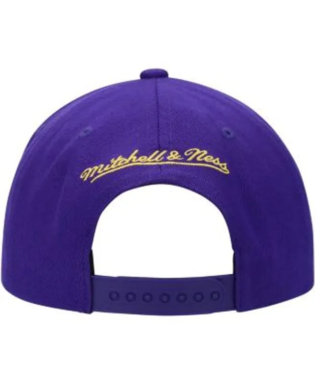 Los Angeles Lakers Mitchell & Ness Diamond Cut Snapback Hat - Black/White