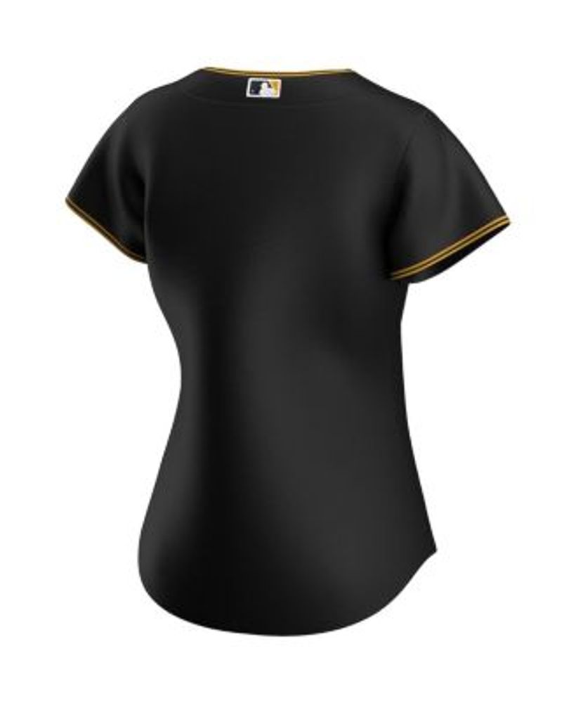 Pittsburgh Pirates Women's Alternate Replica Team Script Jersey - Black in  2023