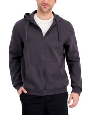 Men's Regular-Fit Solid Full-Zip Hoodie, Created for Macy's