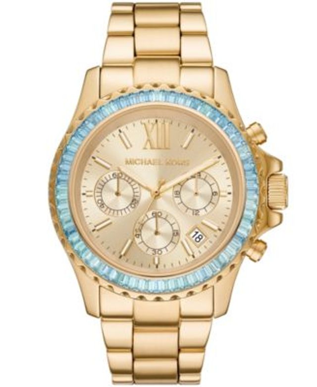 Michael Kors Women's Layton Chronograph Rose Gold-Tone Stainless Steel  Bracelet Watch 42mm | Connecticut Post Mall