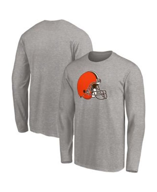 Men's Fanatics Branded Heathered Gray Cleveland Browns Big & Tall Thermal Long Sleeve T-Shirt