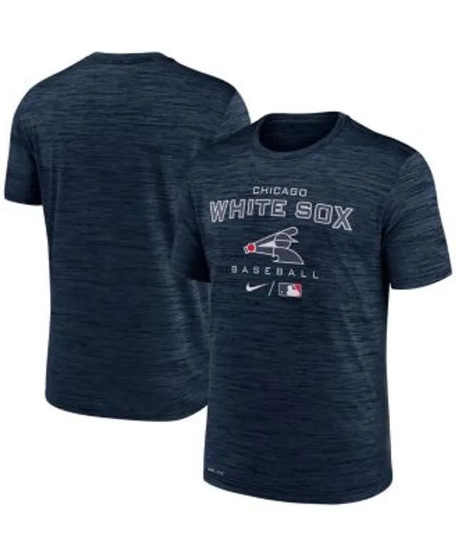 Women's Nike White/Black Chicago White Sox Next Up Tri-Blend Raglan 3/4-Sleeve T-Shirt