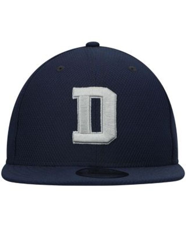 HOOey Men's HOOey White/Navy Dallas Cowboys D Logo Snapback Hat